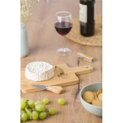 Set de Fromage Éco-responsable en Bambou - Jelena Matières : bambou Couleurs : brun marquage laser ultra précis
