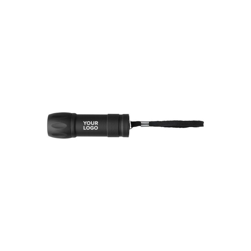 Torche LED COB Éco-responsable en ABS - Keira Matières : nylon Couleurs : noir goodies publicitaire événementiel