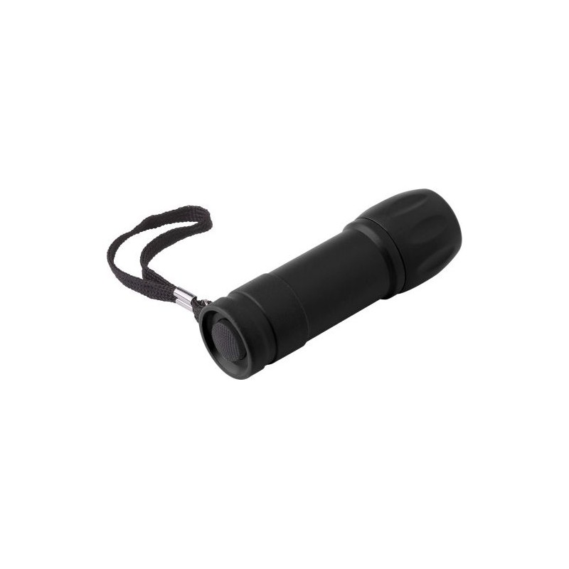 Torche LED COB Éco-responsable en ABS - Keira Matières : nylon Couleurs : noir accessoire événementiel unique