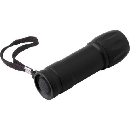 Torche LED COB Éco-responsable en ABS - Keira Matières : nylon Couleurs : noir accessoire événementiel unique