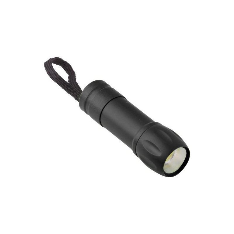 Torche LED COB Éco-responsable en ABS - Keira Matières : nylon Couleurs : noir cadeau client original