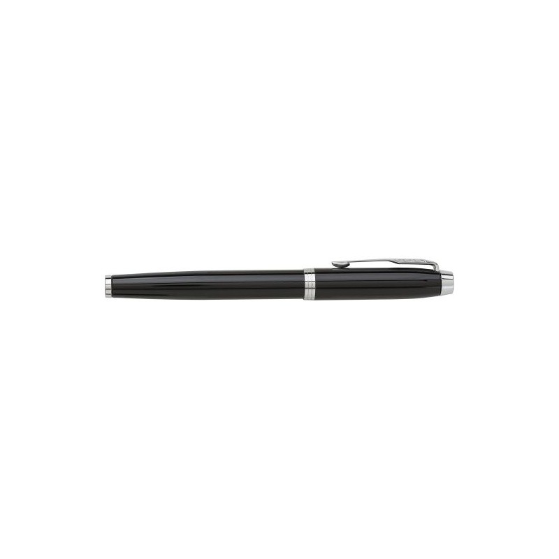 Stylo Bille Élégant Personnalisé pas cher - Roller Parker IM Matières : métal Couleurs : noir personnalisable avec votre logo