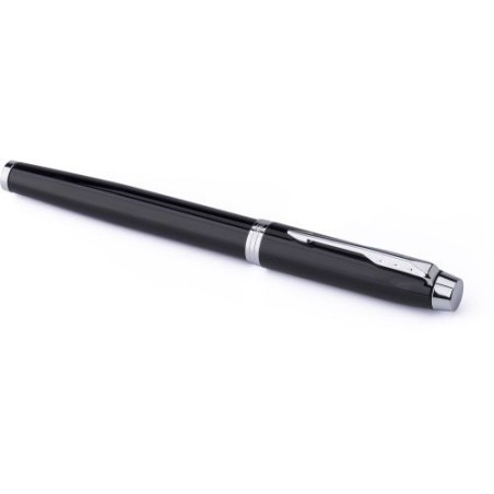 Stylo Bille Élégant Personnalisé pas cher - Roller Parker IM Matières : métal Couleurs : noir impression haute définition
