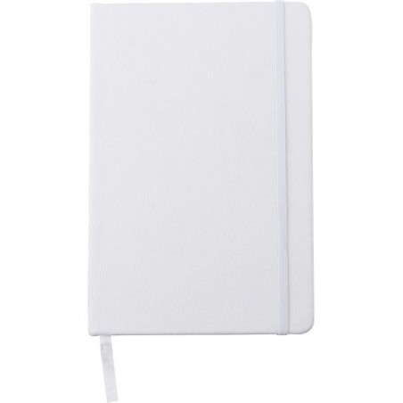 Carnet A5  en rPET personnalisé - Samira Matières : papier Couleurs : blanc cadeau entreprise pas cher