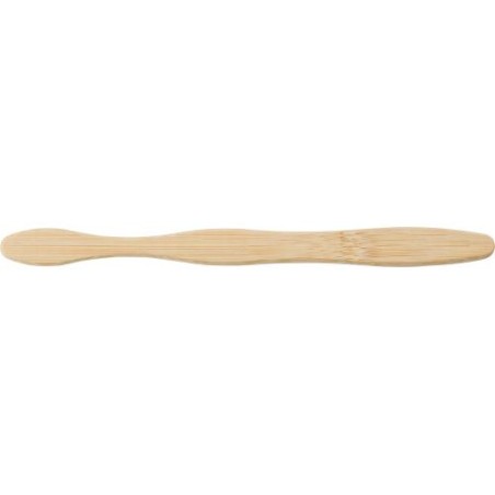 Brosse à dents  en bambou pratique - Joe Matières : bambou Couleurs : brun personnalisable avec votre logo