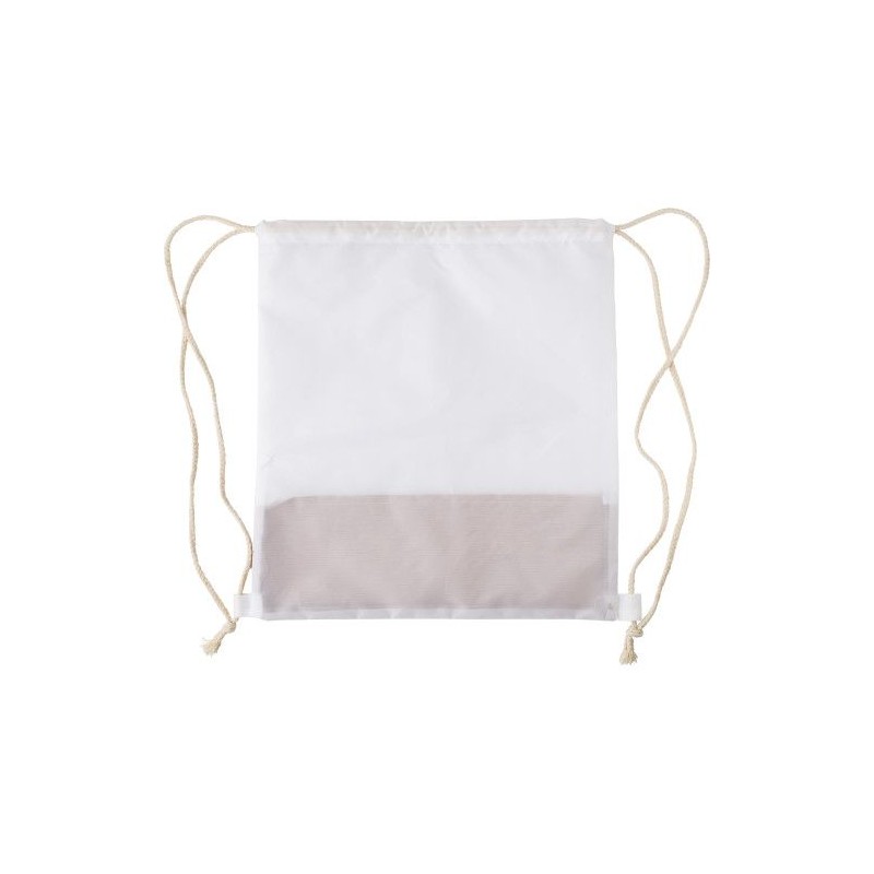Sac à dos  en polyester rPET et liège - Elodie Matières : liège Couleurs : blanc personnalisable avec votre logo