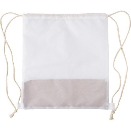 Sac à dos  en polyester rPET et liège - Elodie Matières : liège Couleurs : blanc personnalisable avec votre logo