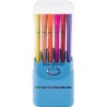 Set de 12 feutres à eau s - Evan Matières : polypropylène (PP) Couleurs : bleu clair personnalisable avec votre logo