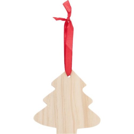Décoration de Noël en bois personnalisée - Arbre Imani personnalisable avec votre logo
