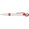 Stylo bille personnalisé publicitaire  'Football' Prem Matières : plastique Couleurs : rouge cadeau collaborateur premium