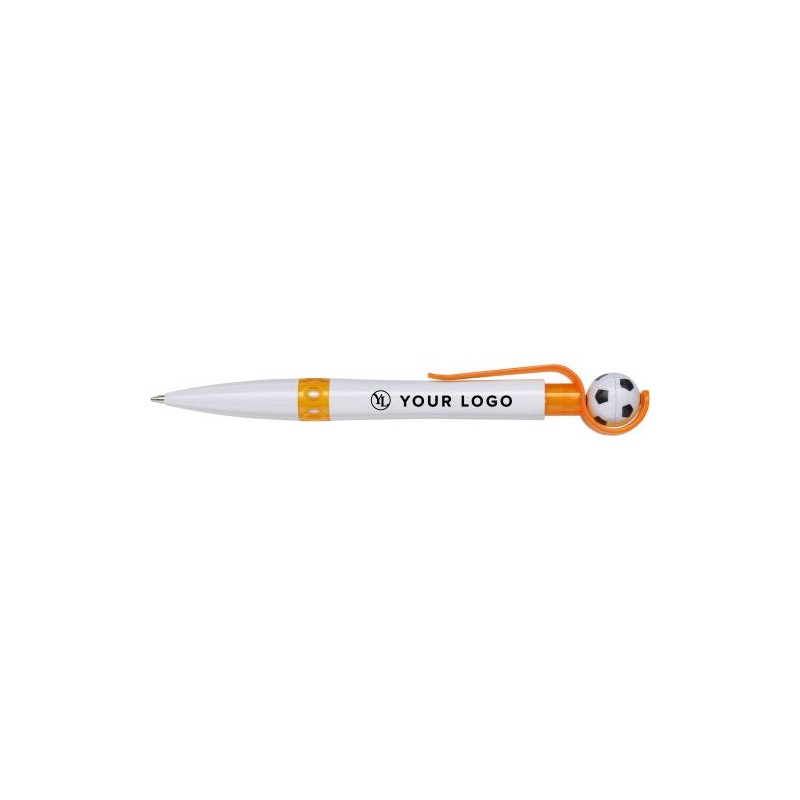 Stylo bille personnalisé publicitaire  'Football' Prem Matières : plastique Couleurs : rouge livraison express 24h 48h
