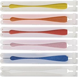 Éventail personnalisé en papier et plastique - Dylan marquage couleur éclatante