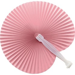 Éventail personnalisé en papier et plastique - Dylan accessoire événementiel unique