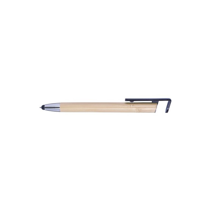 Stylo bille  en bambou et plastique Colette Matières : bambou Couleurs : blanc marquage couleur éclatante