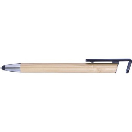 Stylo bille  en bambou et plastique Colette Matières : bambou Couleurs : blanc marquage couleur éclatante