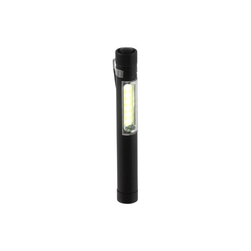 Torche LED COB Pratique en Aluminium Personnalisée - Beth Matières : métal Couleurs : noir impression logo haute qualité