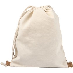 Sac à dos  en coton pour entreprises - Tianna Matières : liège Couleurs : kaki impression haute définition