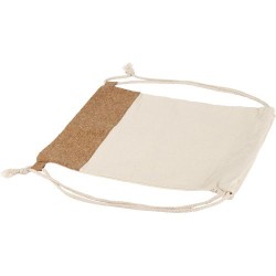 Sac à dos  en coton pour entreprises - Tianna Matières : liège Couleurs : kaki livraison express 24h 48h