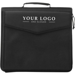 Porte-documents personnalisé en polyester - Coco Matières : polyester Couleurs : noir cadeau entreprise pas cher