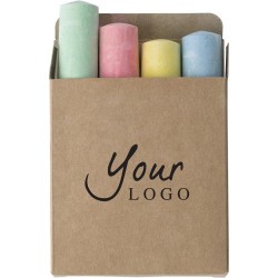 Set de 4 Craies Personnalisées - Orville Couleurs : brun cadeau entreprise pas cher