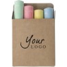 Set de 4 Craies Personnalisées - Orville Couleurs : brun cadeau entreprise pas cher