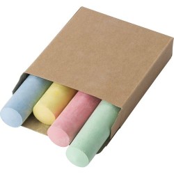 Set de 4 Craies Personnalisées - Orville Couleurs : brun goodies publicitaire événementiel