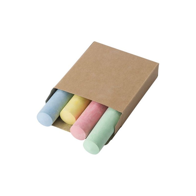 Set de 4 Craies Personnalisées - Orville Couleurs : brun goodies publicitaire événementiel