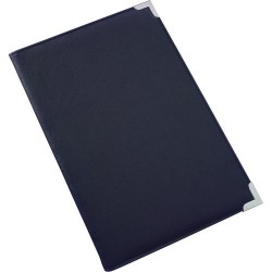 Conférencier A4 en PU Personnalisé - Jovita Matières : métal Couleurs : bleu personnalisable avec votre logo