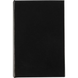 Etui cartonné personnalisé pour papiers repositionnables Belinda Matières : papier Couleurs : noir
