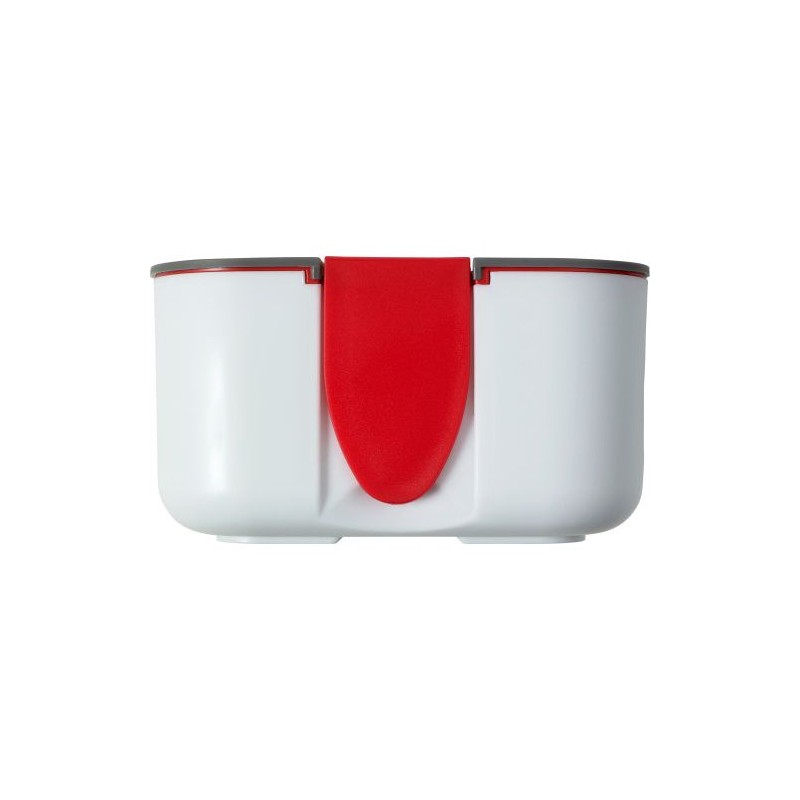 Lunch box compartimentée  personnalisée Veronica Matières : plastique Couleurs : rouge
