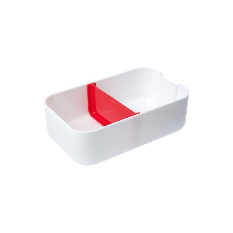 Lunch box compartimentée  personnalisée Veronica Matières : plastique Couleurs : rouge livraison express 24h 48h