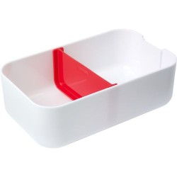 Lunch box compartimentée  personnalisée Veronica Matières : plastique Couleurs : vert citron cadeau collaborateur premium