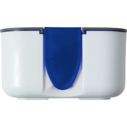 Lunch box compartimentée  personnalisée Veronica Matières : plastique Couleurs : bleu cobalt personnalisable avec votre logo
