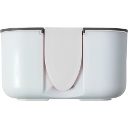 Lunch box compartimentée  personnalisée Veronica Matières : plastique Couleurs : blanc cadeau entreprise pas cher