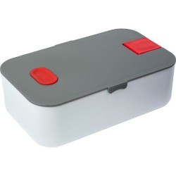 Lunch box compartimentée  personnalisée Veronica Matières : plastique Couleurs : orange goodies personnalisé en stock