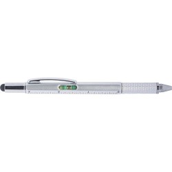 Stylo bille multifonction personnalisé Giuliana Matières : plastique Couleurs : argenté 2