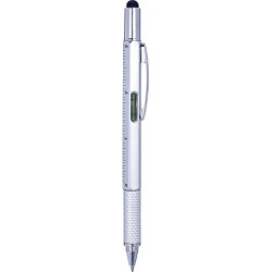 Stylo bille multifonction personnalisé Giuliana Matières : plastique Couleurs : argenté cadeau entreprise pas cher