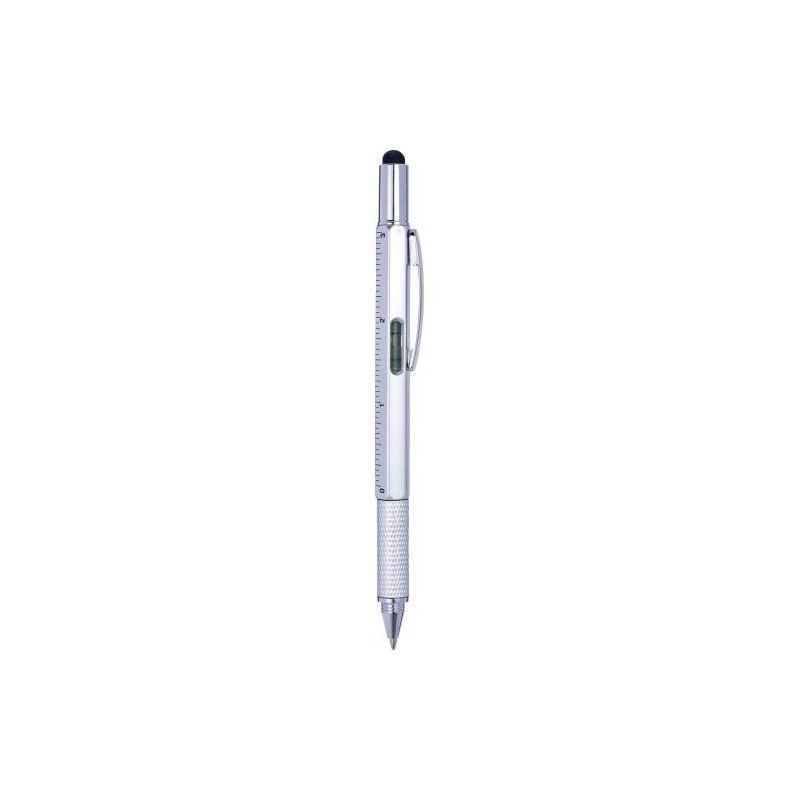 Stylo bille multifonction personnalisé Giuliana Matières : plastique Couleurs : argenté cadeau entreprise pas cher