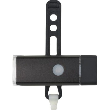 Lampe à vélo amovible personnalisée sécuritaire Ethan Matières : silicone Couleurs : noir personnalisable avec votre logo