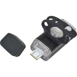 Lampe à vélo amovible personnalisée sécuritaire Ethan Matières : silicone Couleurs : noir marquage laser ultra précis
