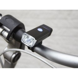 Lampe à vélo amovible personnalisée sécuritaire Ethan Matières : silicone Couleurs : noir livraison express 24h 48h