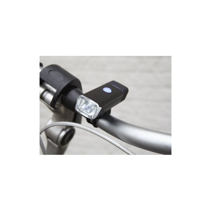 Lampe à vélo amovible personnalisée sécuritaire Ethan Matières : silicone Couleurs : noir livraison express 24h 48h