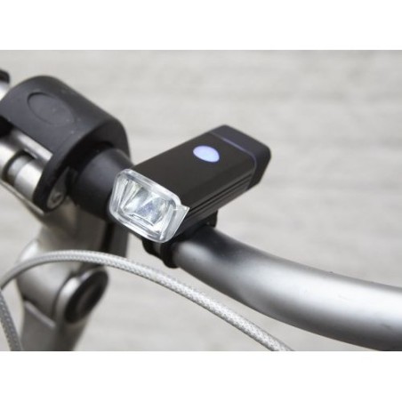 Lampe à vélo amovible personnalisée sécuritaire Ethan Matières : silicone Couleurs : noir livraison express 24h 48h