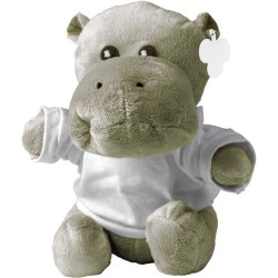 Peluche  'Hippopotame' Geraldine - Cadeau d'entreprise unique Matières : coton Couleurs : gris 2