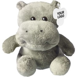 Peluche  'Hippopotame' Geraldine - Cadeau d'entreprise unique Matières : coton Couleurs : gris cadeau entreprise pas cher