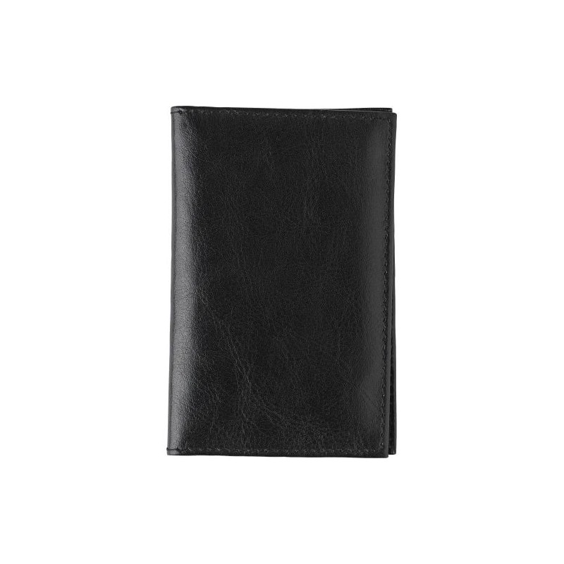 Porte-feuille et porte-cartes RFID en cuir personnalisé Lee Matières : cuir Couleurs : noir