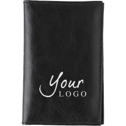 Porte-feuille et porte-cartes RFID en cuir personnalisé Lee Matières : cuir Couleurs : noir cadeau entreprise pas cher