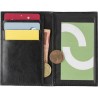 Porte-feuille et porte-cartes RFID en cuir personnalisé Lee Matières : cuir Couleurs : noir goodies publicitaire événementiel