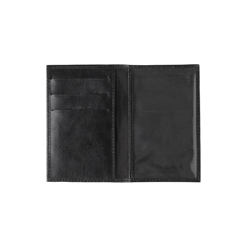 Porte-feuille et porte-cartes RFID en cuir personnalisé Lee Matières : cuir Couleurs : noir impression haute définition