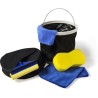 Set de nettoyage  personnalisé pour voiture - Lisbet Matières : polyester Couleurs : noir cadeau entreprise pas cher